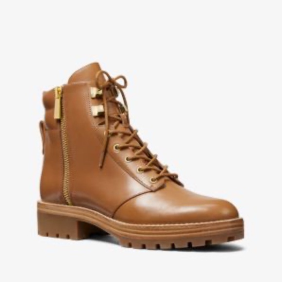 Michael Kors Rosario Leather Combat Boots ✨brand new✨No box - Picture 1 of 10